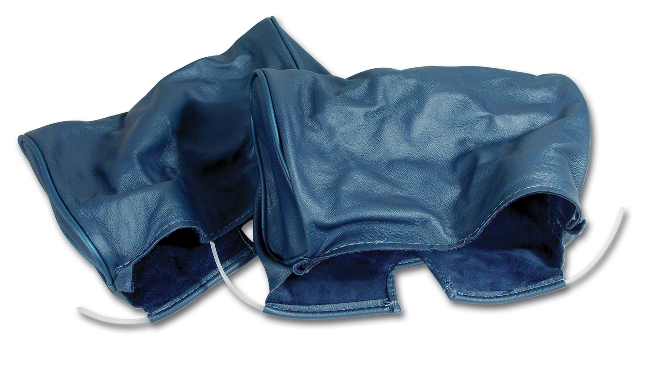 1967 Corvette C2 Headrest Covers- Bright Blue Leather CA-425940 