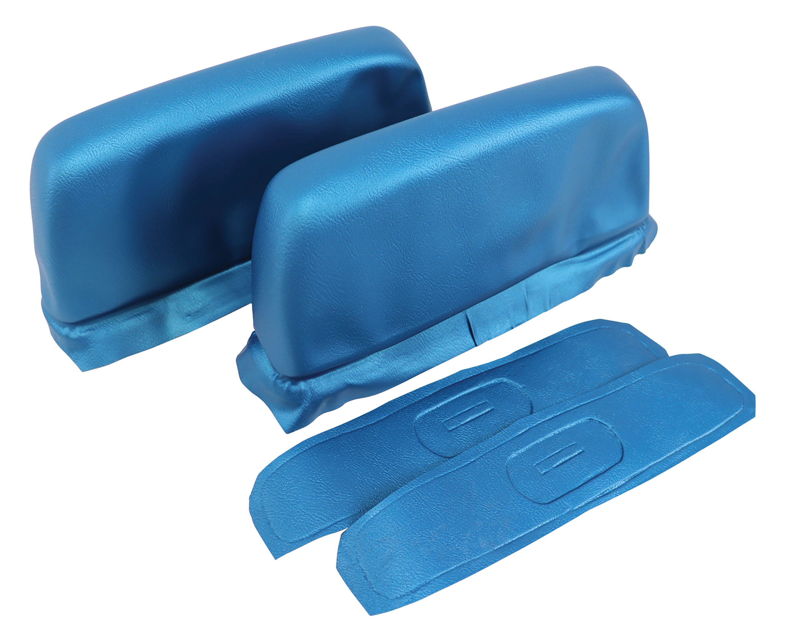 1968-1969 Corvette C3 Headrest Covers- Bright Blue ABS CA-426141 