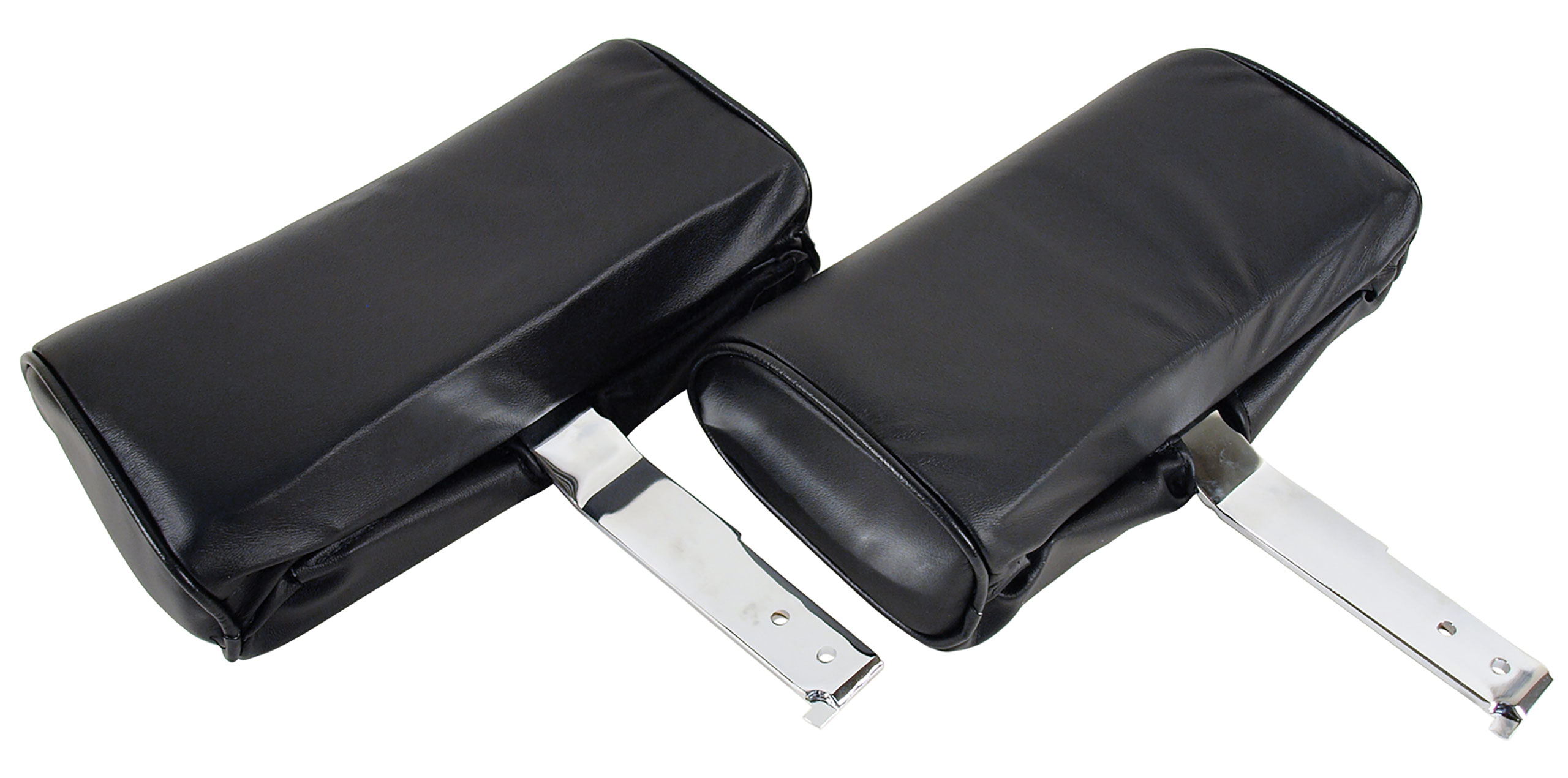 1967 Corvette C2 Headrests- Black Complete Leather CA-426520 