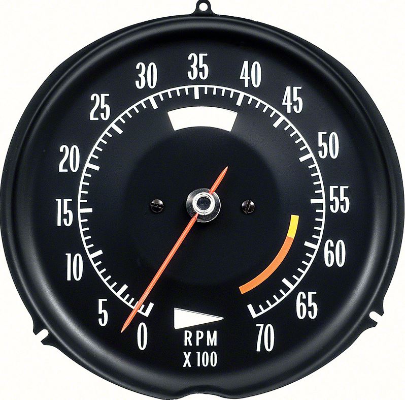 1972-1974 C3 Corvette Tachometer 6000 RPM 42923