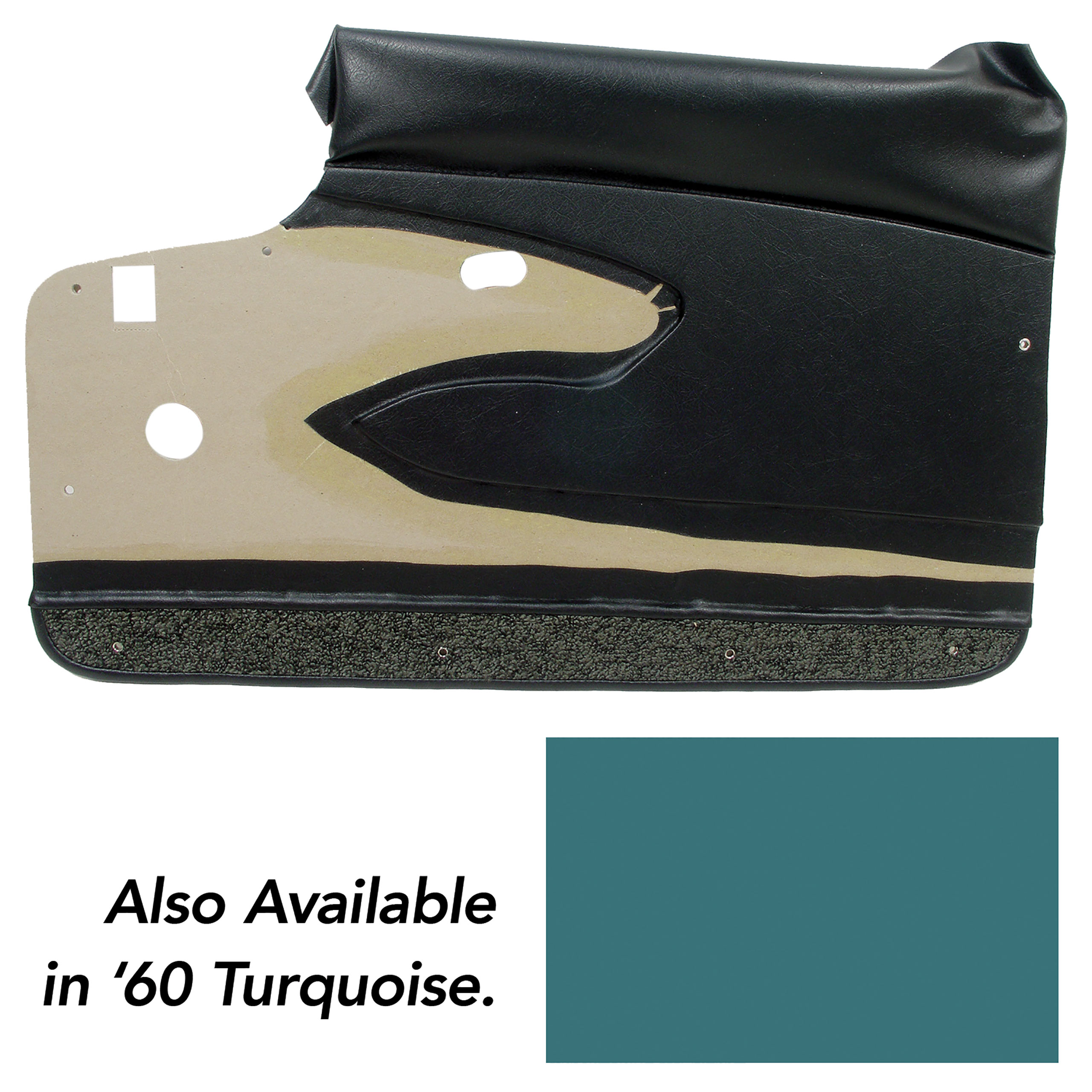 1960 Corvette C1 Door Panels- Turquoise CA-435306  