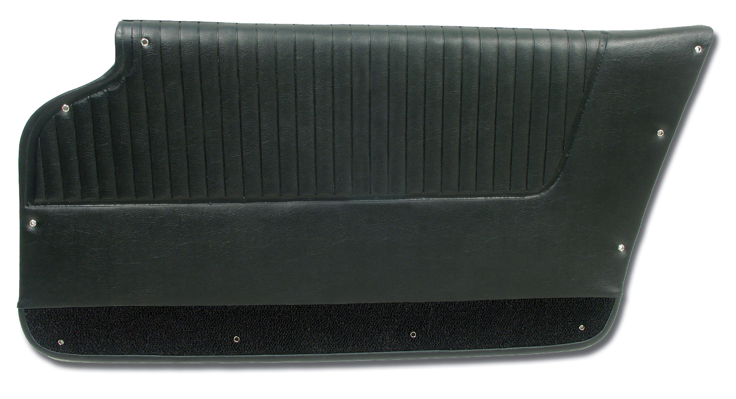 1963-1964 Corvette C2 Door Panels Black Convertible W/Felt CA-437120 