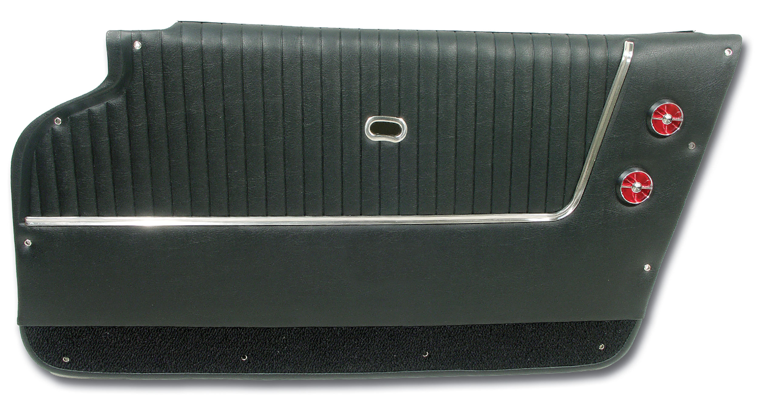 1963-1964 Corvette C2 Door Panels- Black - Coupe - W/Trim CA-437220 