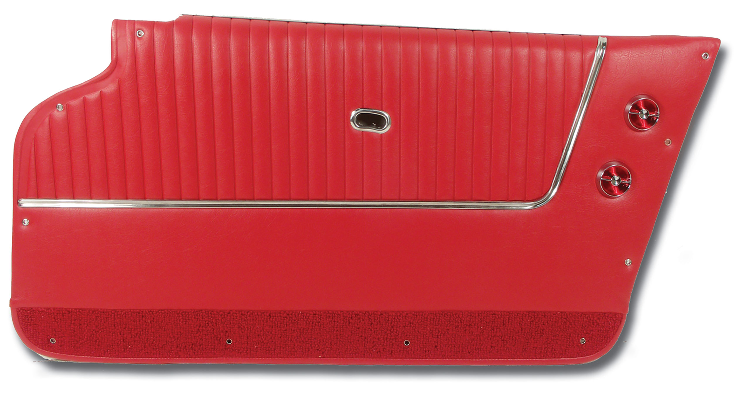 1963-1964 Corvette C2 Door Panels- Red - Coupe - W/Trim CA-437235 