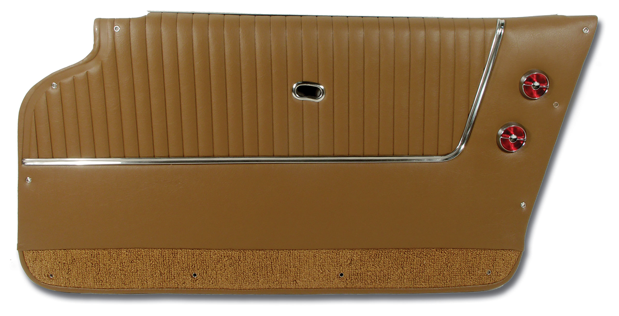 1963-1964 Corvette C2 Door Panels- Saddle - Coupe - W/Trim CA-437254 