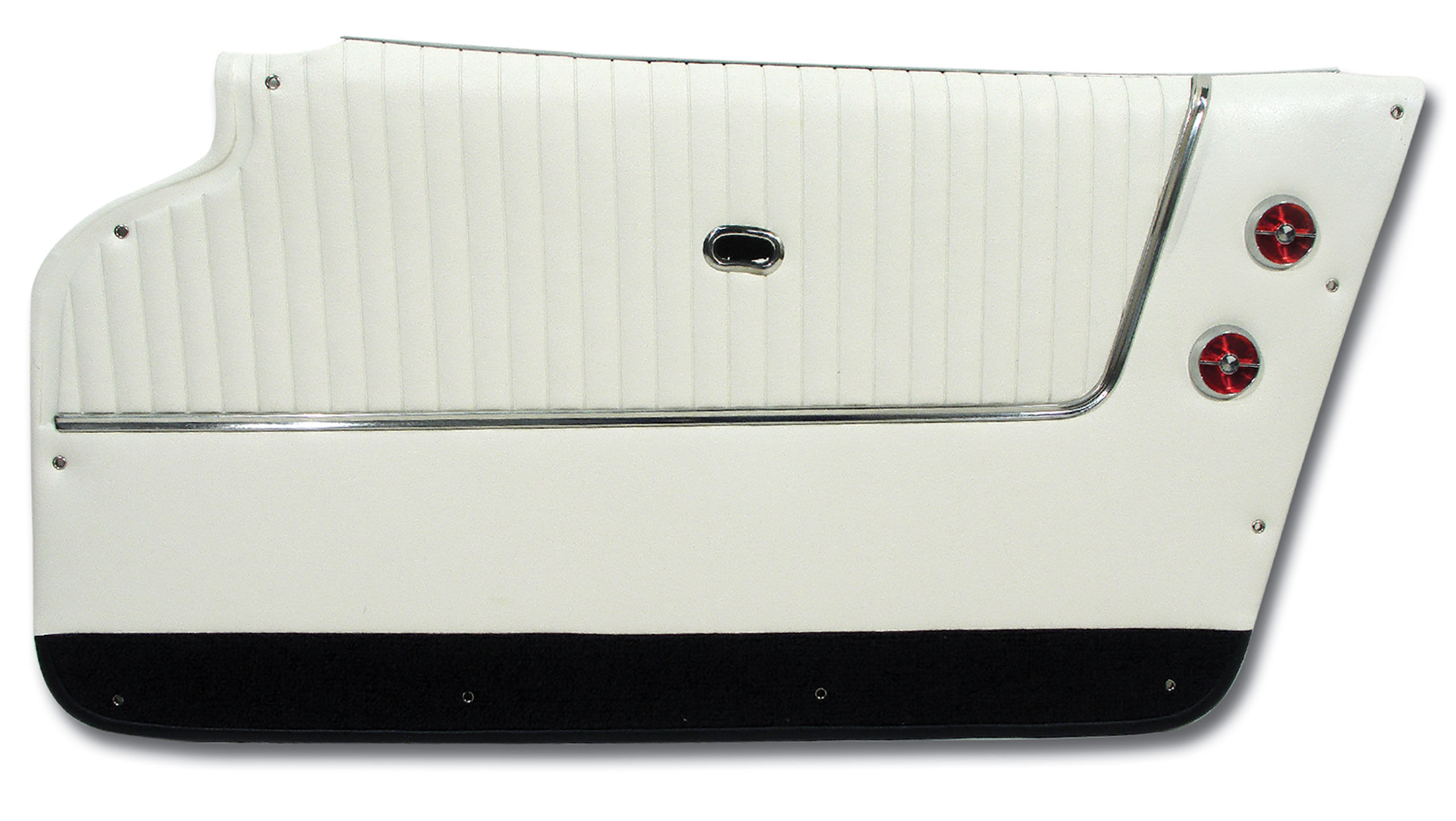 1964 Corvette C2 Door Panels White W/Black Carpet Coupe W/Trim CA-437265 