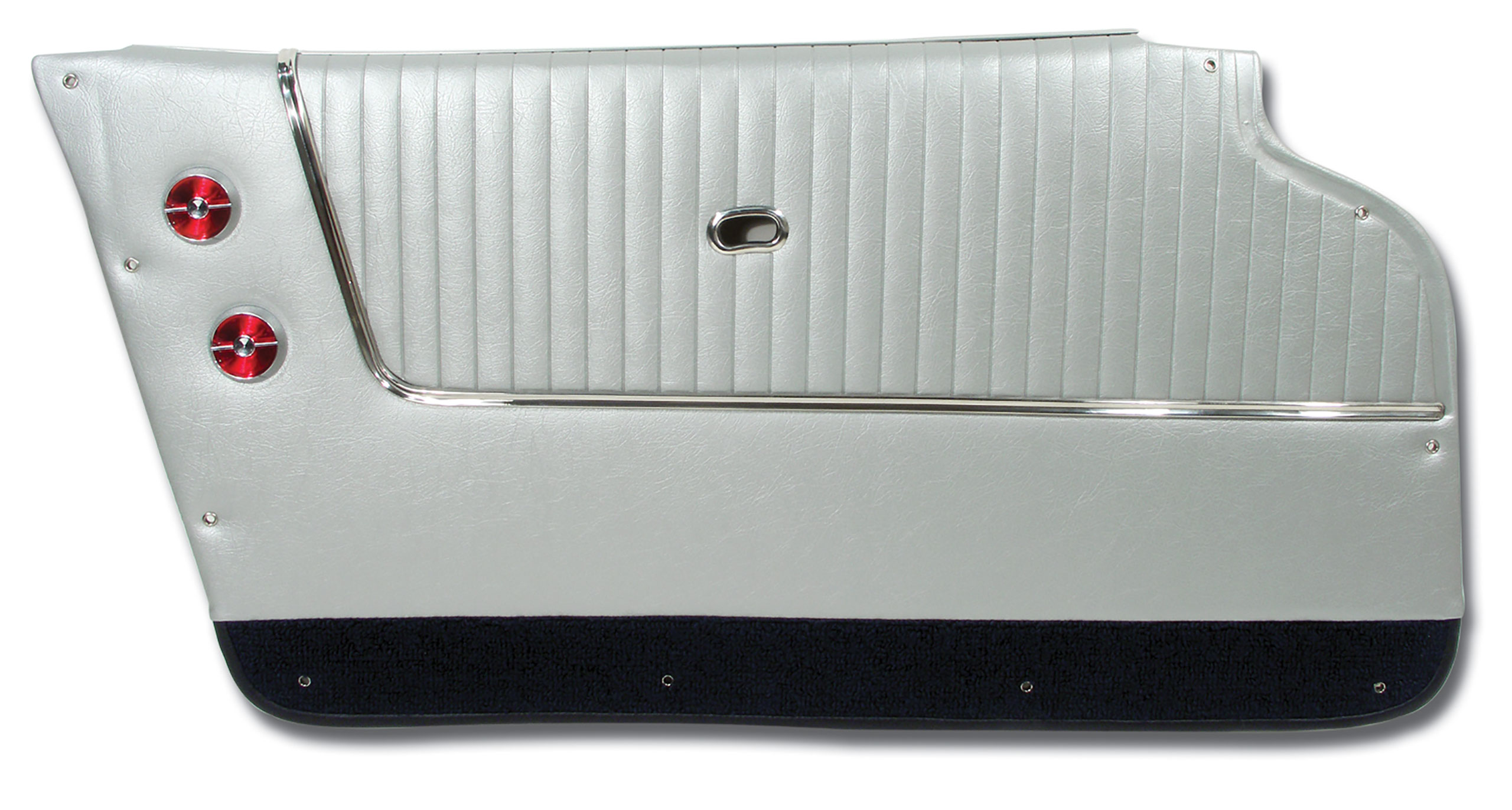 1964 Corvette C2 Door Panels Silver W/Dk Blue Carpet Coupe W/Trim CA-4372Z4 