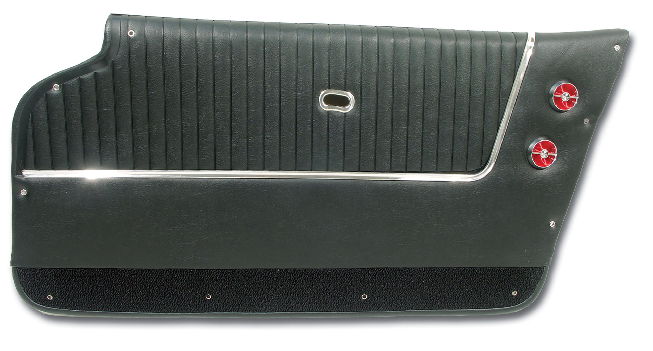 1963-1964 Corvette C2 Door Panels Black Convertible W/Trim CA-437320 