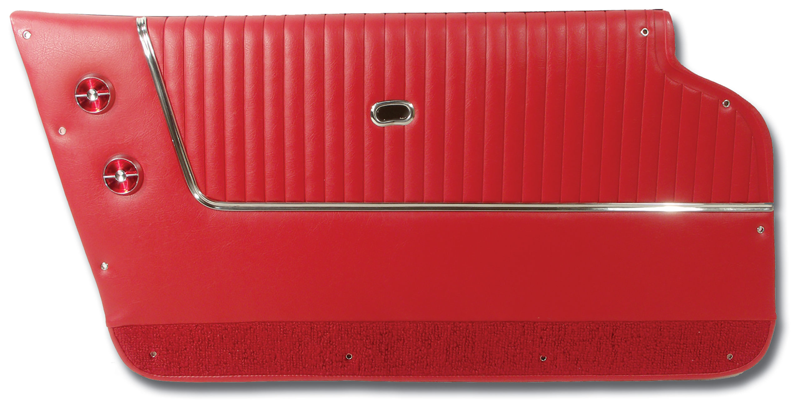 1963-1964 Corvette C2 Door Panels Red Convertible W/Trim CA-437335 