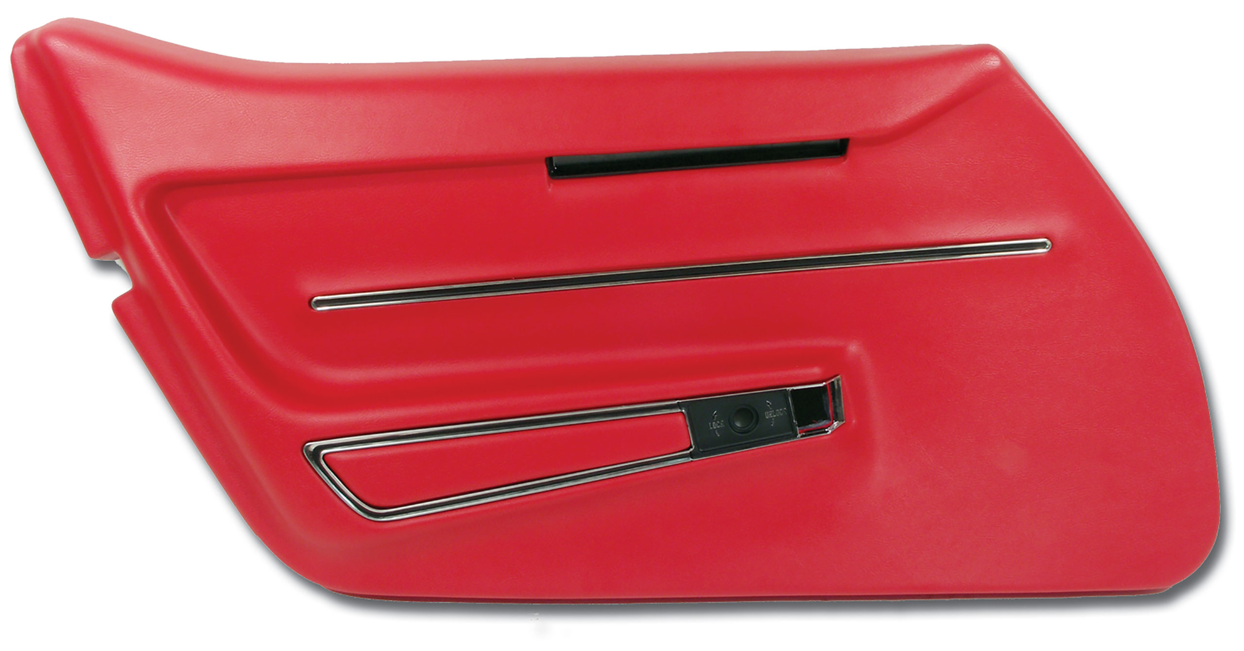 1968 Corvette C3 Door Panel- Red W/Trim LH CA-441130 