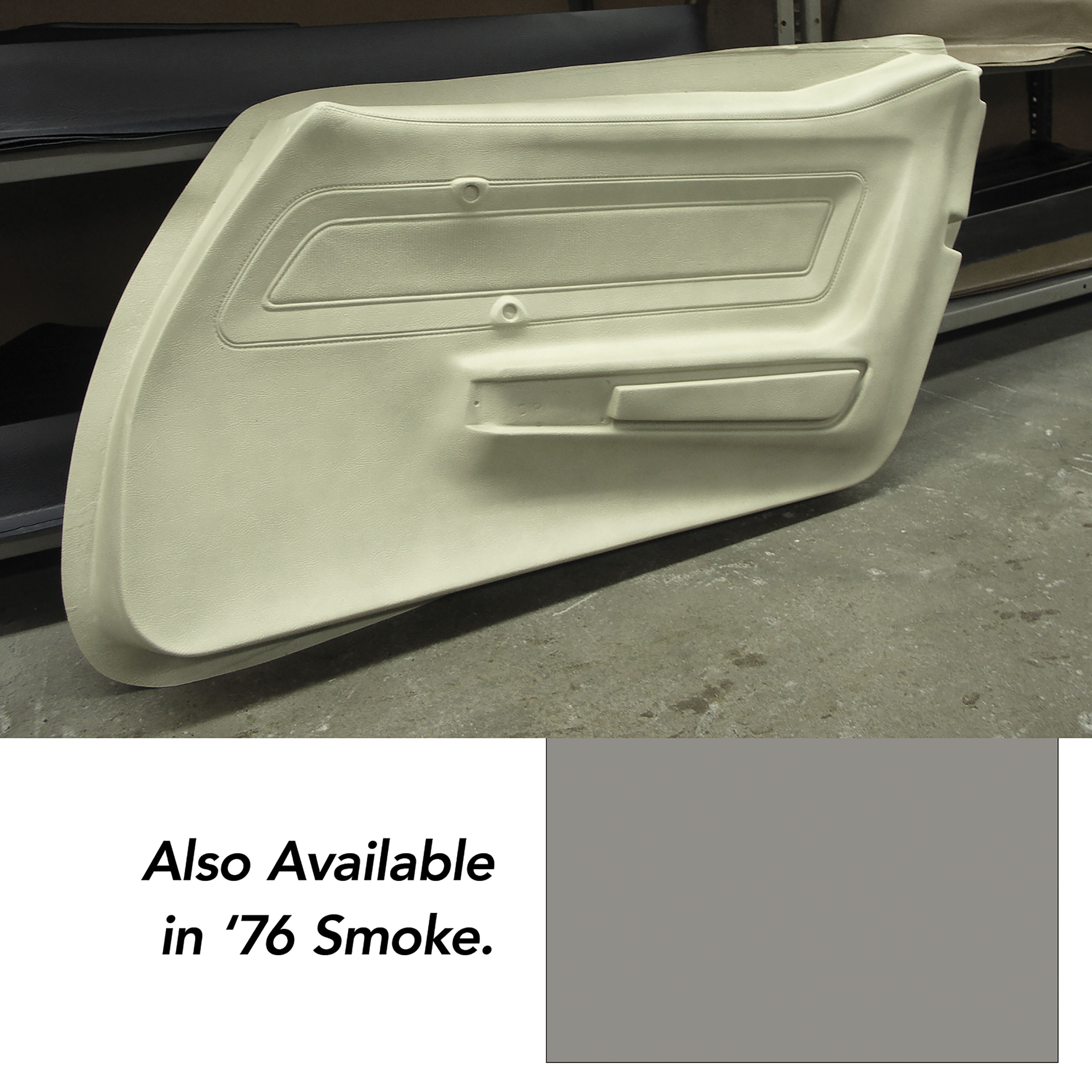 Door Panel Skin- Smoke LH For 1976 Corvette