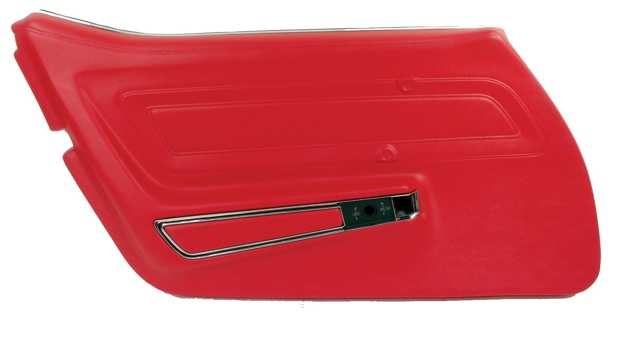 1970-1972 Corvette C3 Door Panel- Red Standard LH CA-442330 