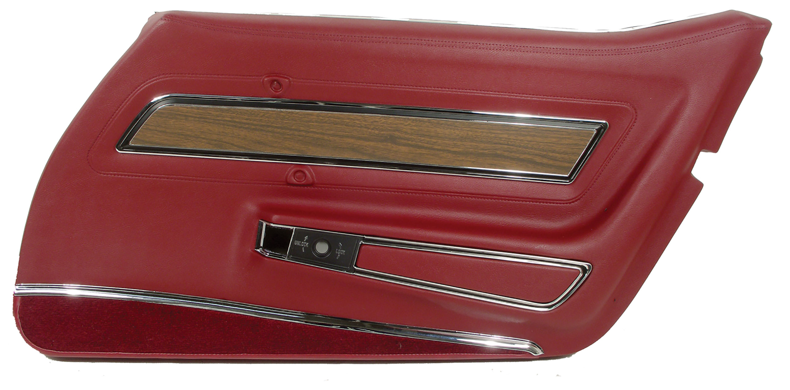 1973-1975 Corvette C3 Door Panel- Oxblood Deluxe RH CA-442631 