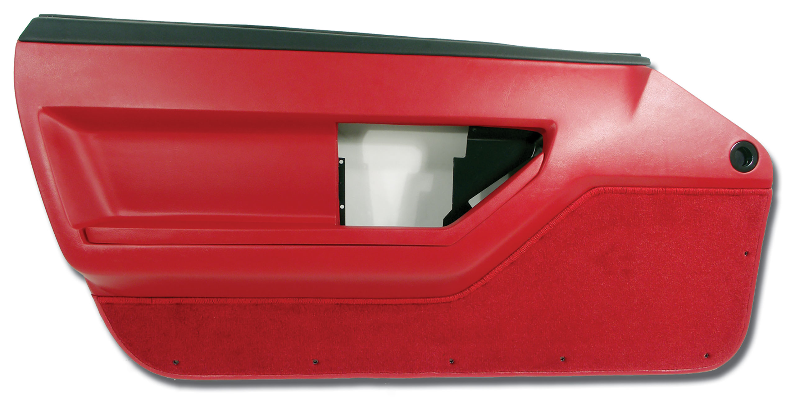 1986-1989 Corvette C4 Door Panel- Red Deluxe Coupe LH CA-445075 