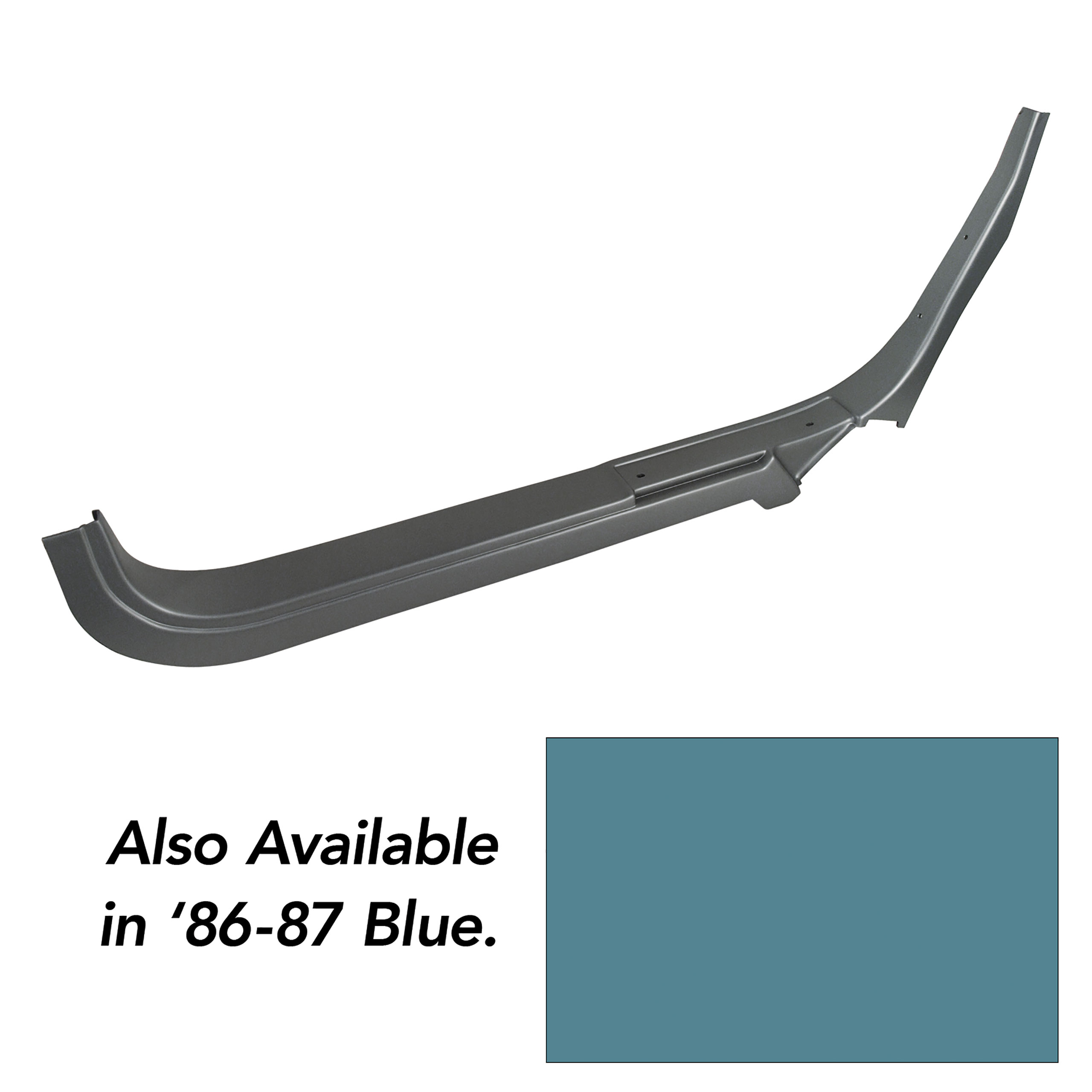 1986-1987 Corvette C4 Door Sill- Blue RH Coupe CA-463574