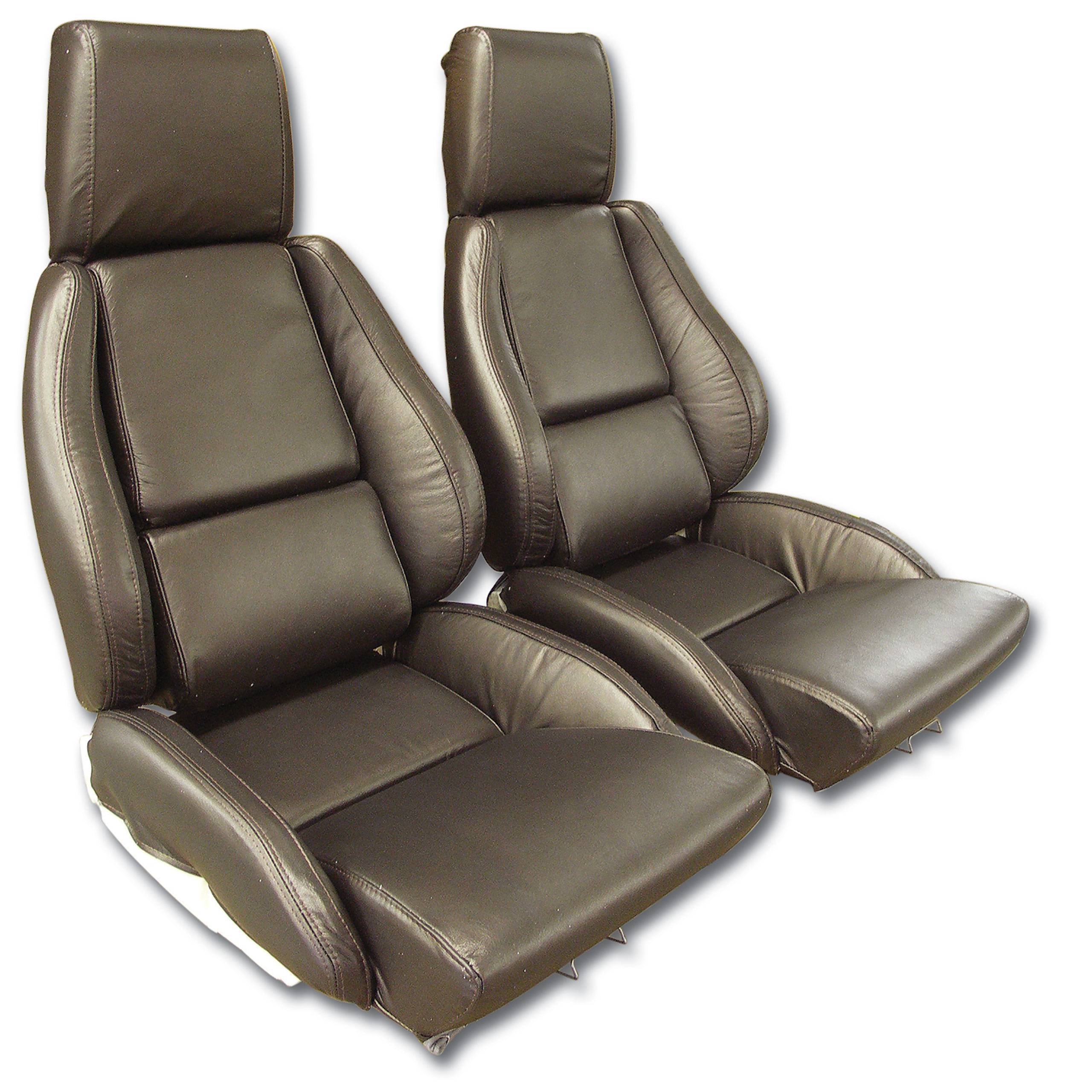 84-87 Corvette C4 468922 OE Style Leather-Like Sport Seat Covers W/O Perforated Inserts Graphite CA-468471 