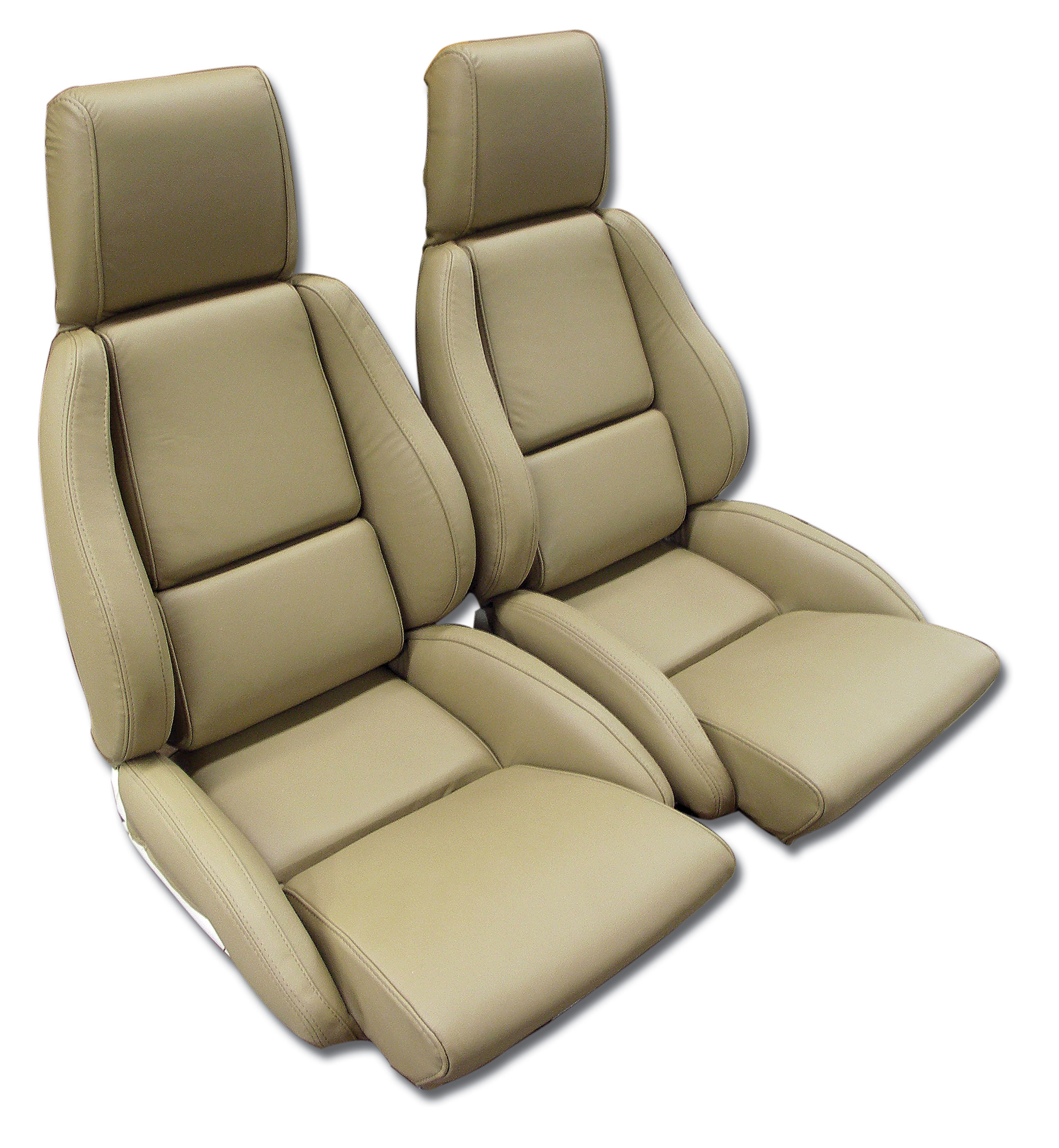 84-87 Corvette C4 468471 OE Style 100% Leather Standard Seat Covers W/O Perforated Inserts Bronze CA-468472 