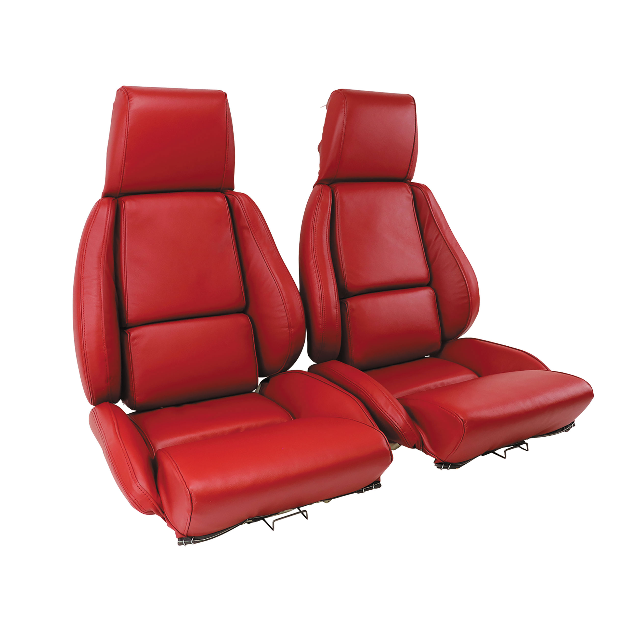 86-88 Corvette C4 468874 Mounted Leather-Like Vinyl Seat Covers Blue Standard No-Perforations CA-468475 