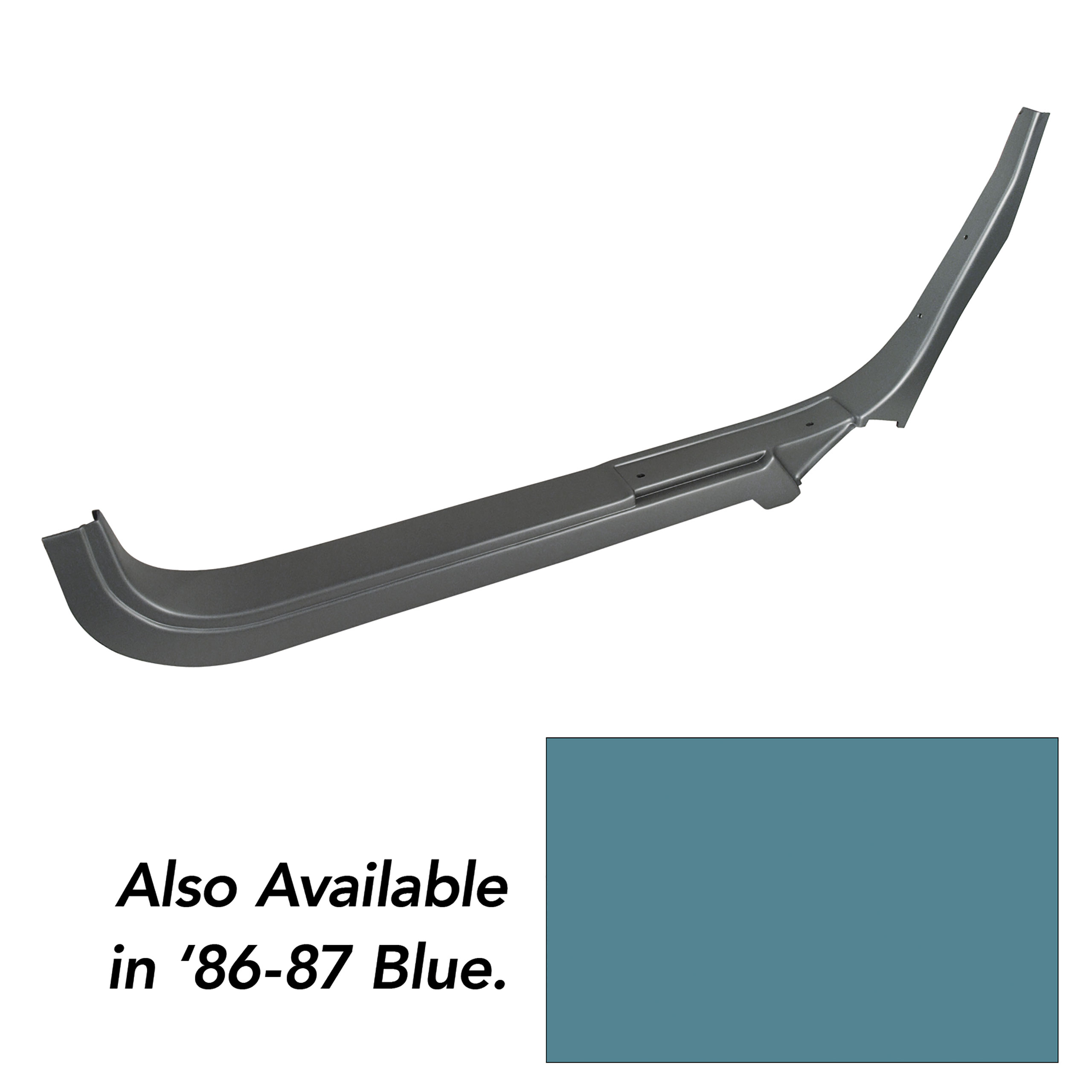 1986-1987 Corvette C4 Door Sill- Blue RH Convertible CA-491874 