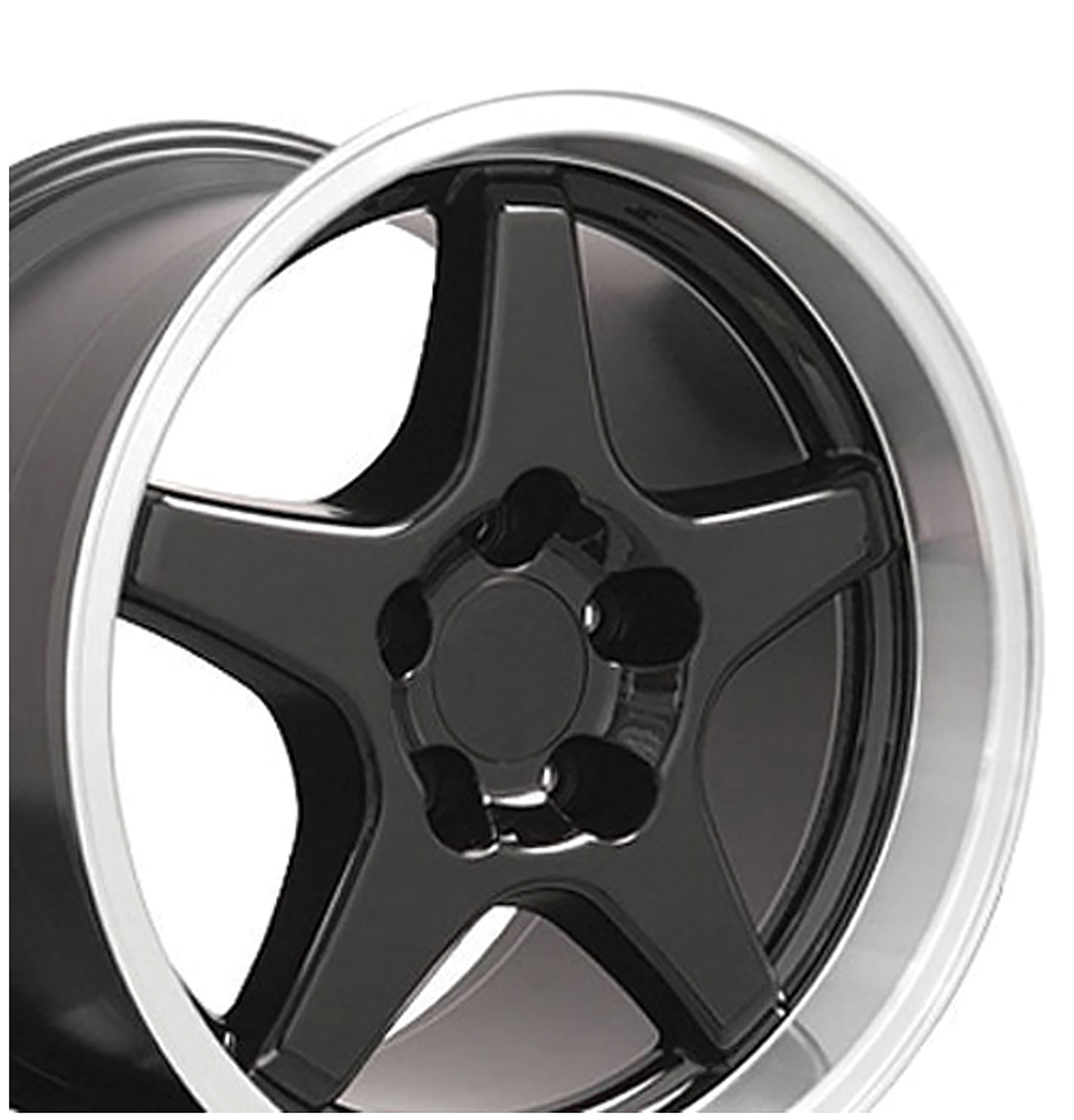 1988-1996 Corvette C4 ZR1 Style Repli Wheel Black