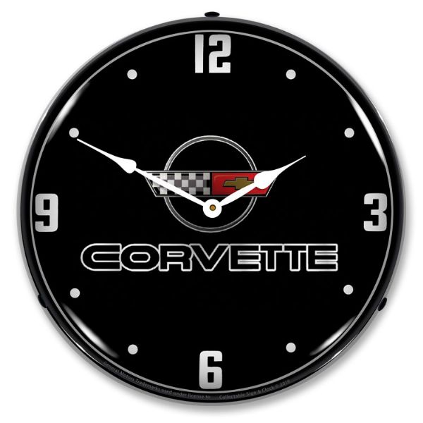 1984-1996 Corvette C4 LED Clock- C4 Black Tie CA-57620 