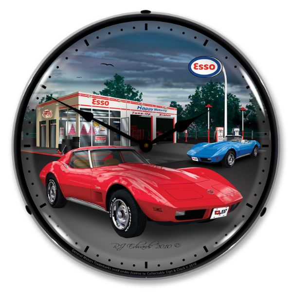 1974 Corvette C3 LED Clock- Esso Shop CA-57627 