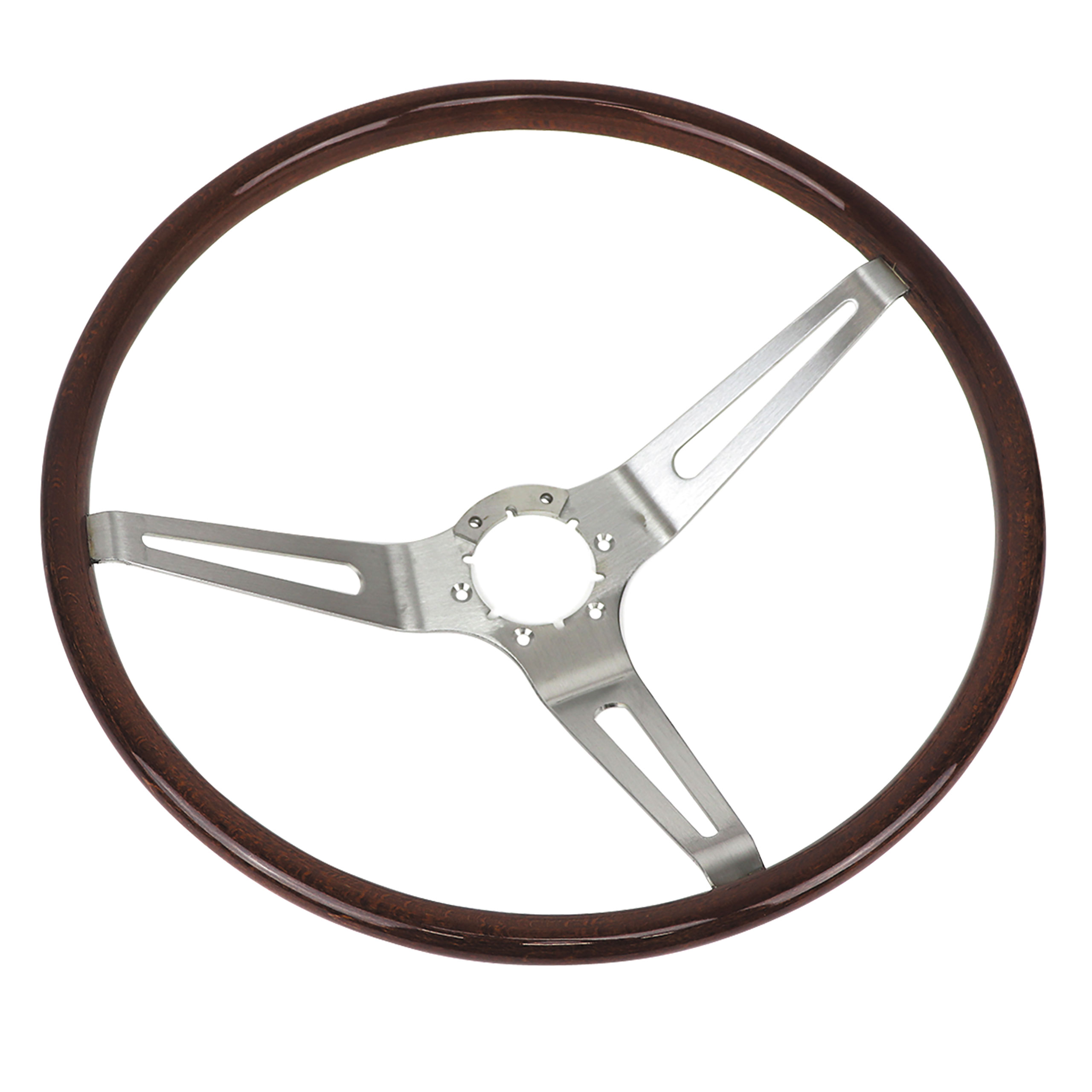 1963-1966 Corvette C2 Steering Wheel In Light Simulated Walnut CA-63077 