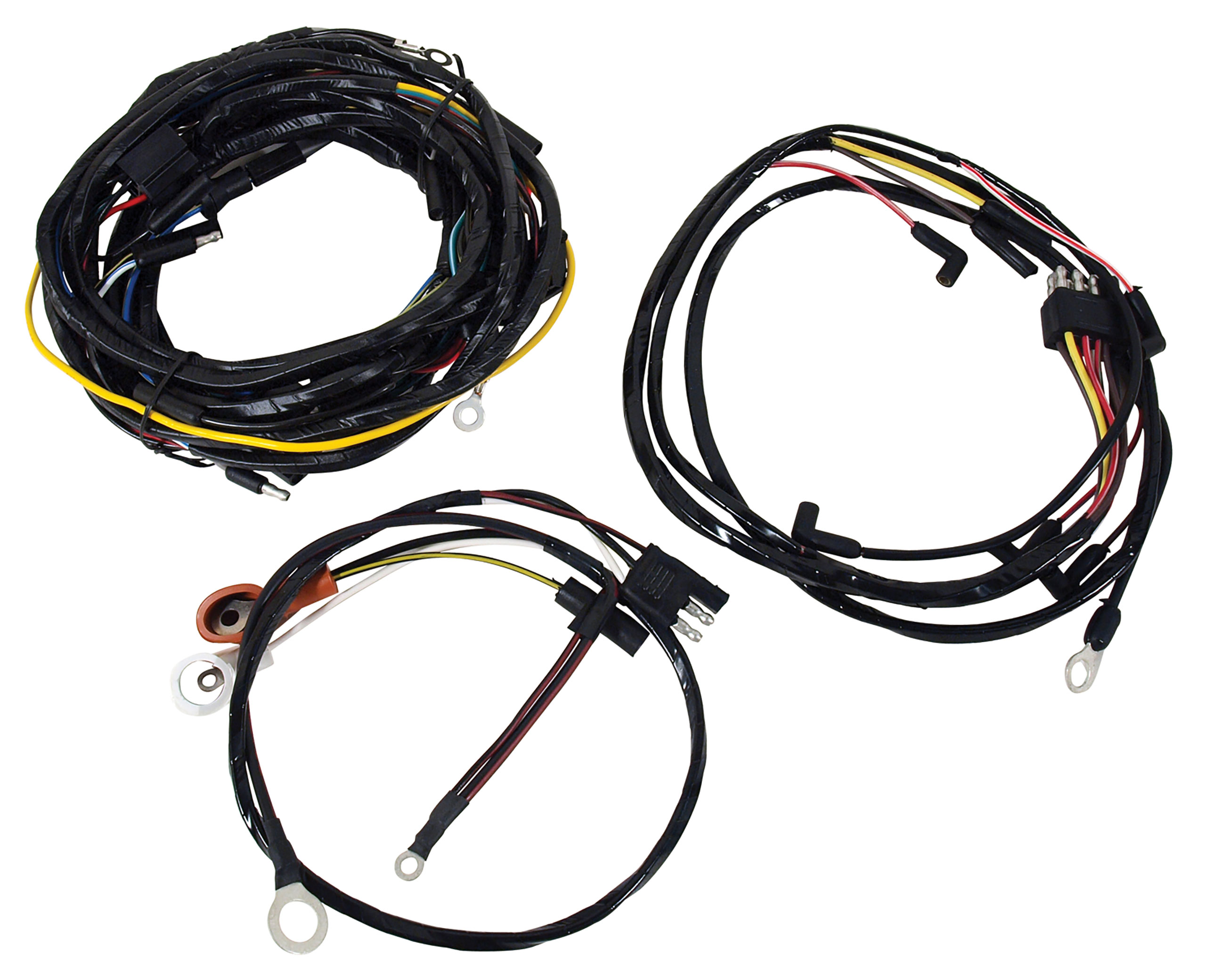 65 Mustang C2 Wiring Harness 6 Cylinder W/Gauges & 2 Speed Heater Motor CA-MA14354 