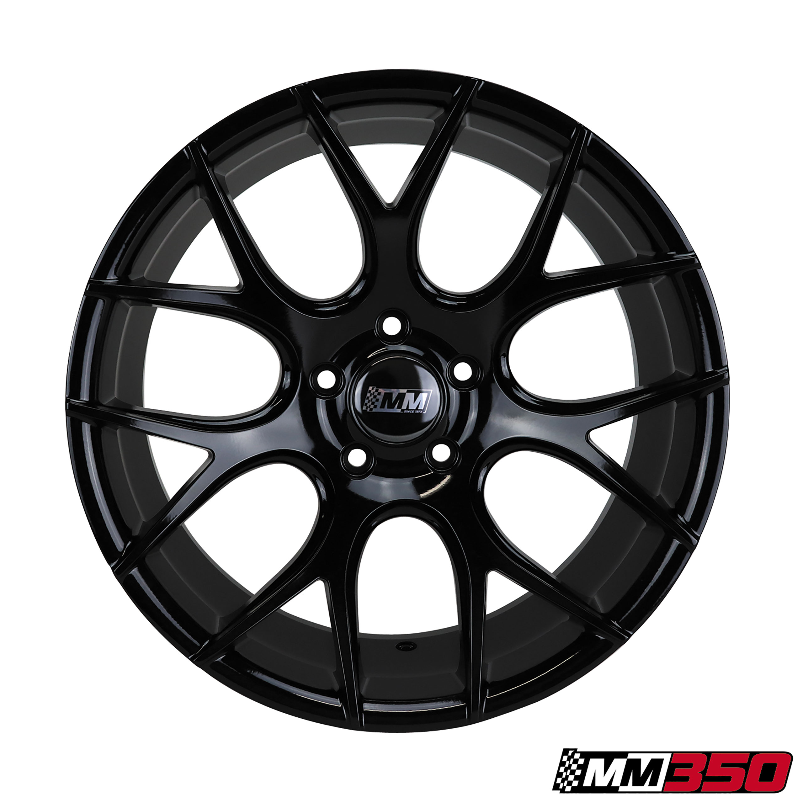 1979-2014 Mustang C3-C7 MM350 18x8/9 Staggered Wheel Set Gloss Black CA-MA2742 