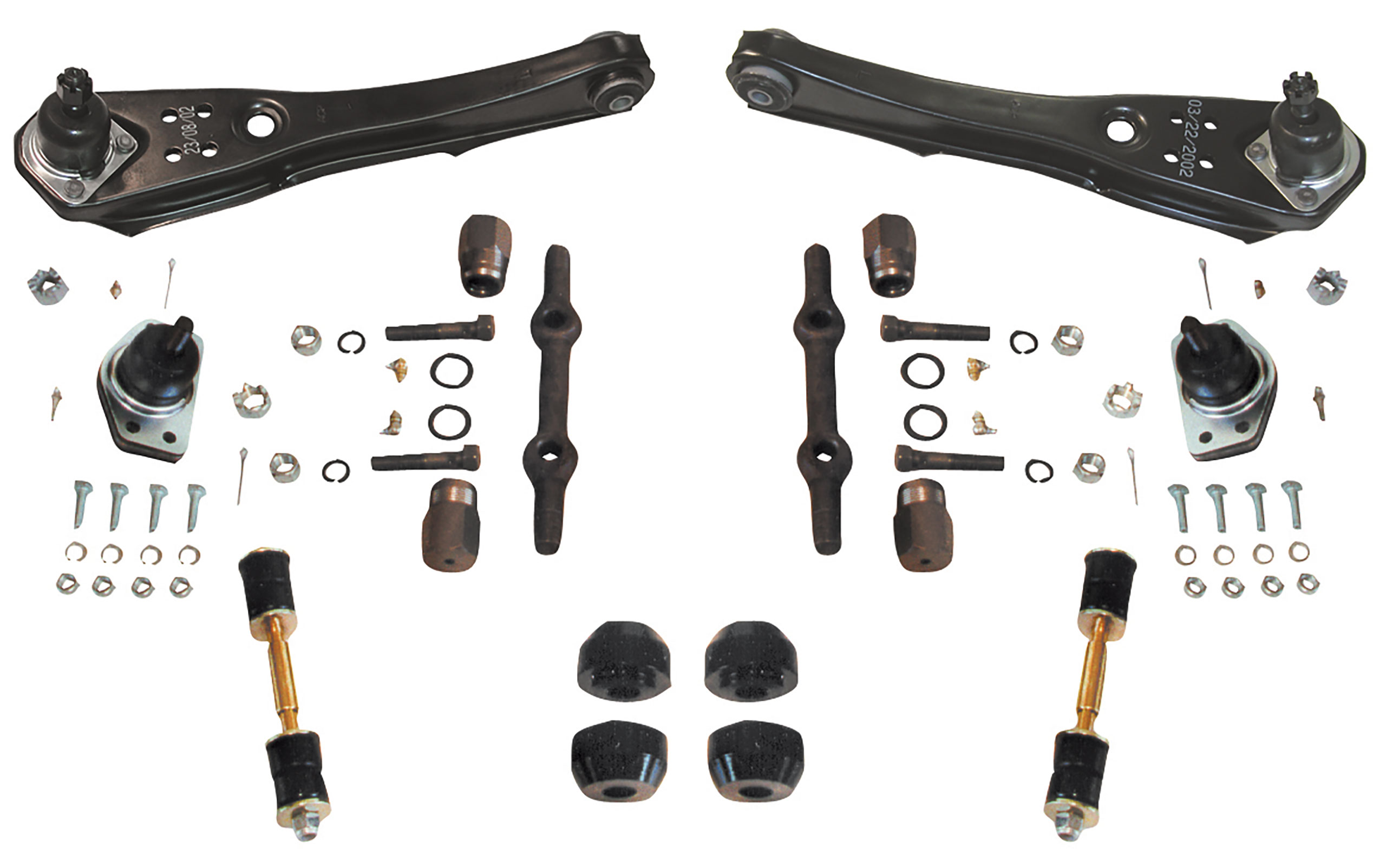 1967 Mustang C2 Grab-A-Trak Suspension Rebuild Kit 3 Bolt Ball Joints CA-MA90082 