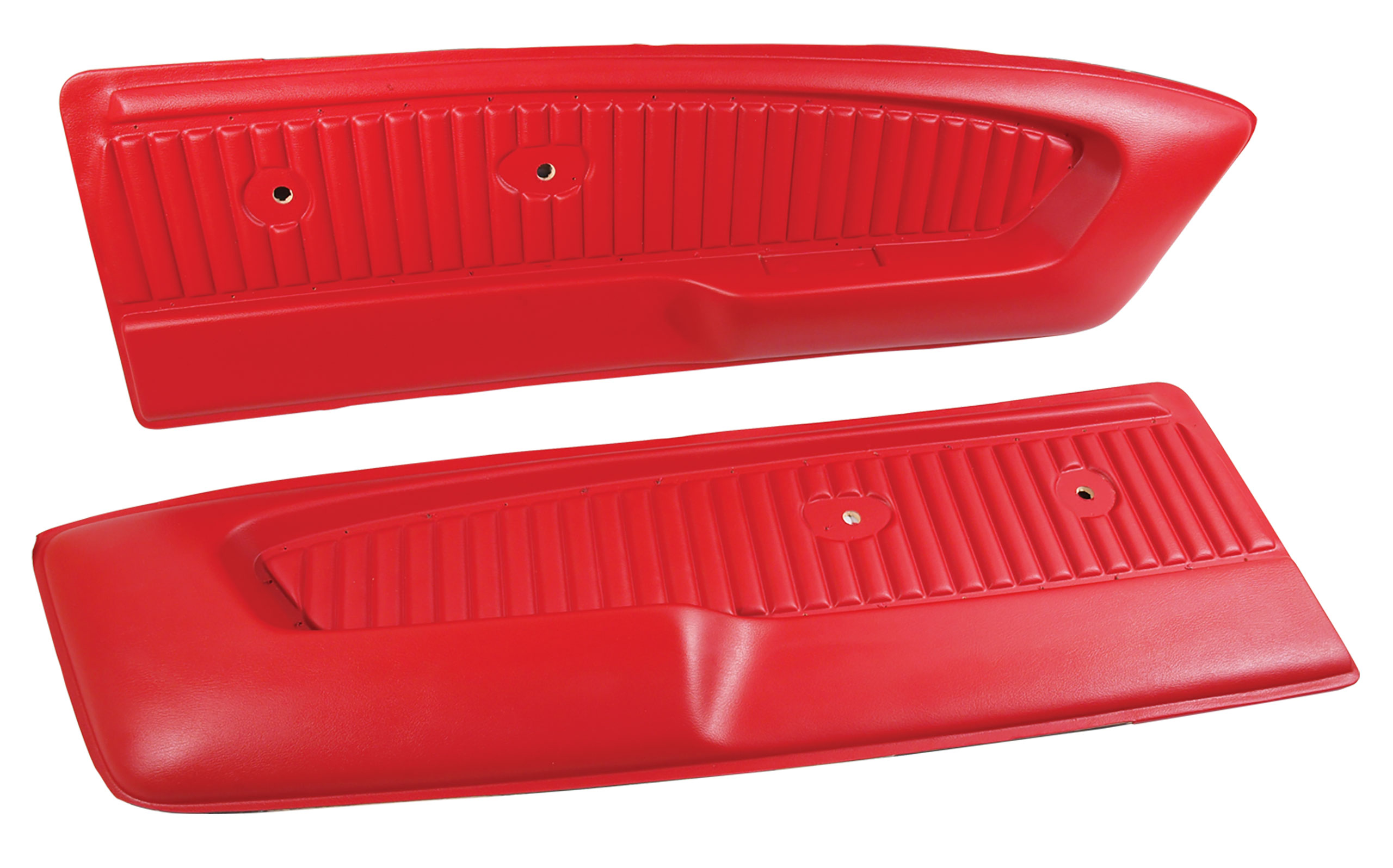 1964-1966 Ford Mustang C2 Deluxe Door Panels - Bright Red CA-MA912AB 