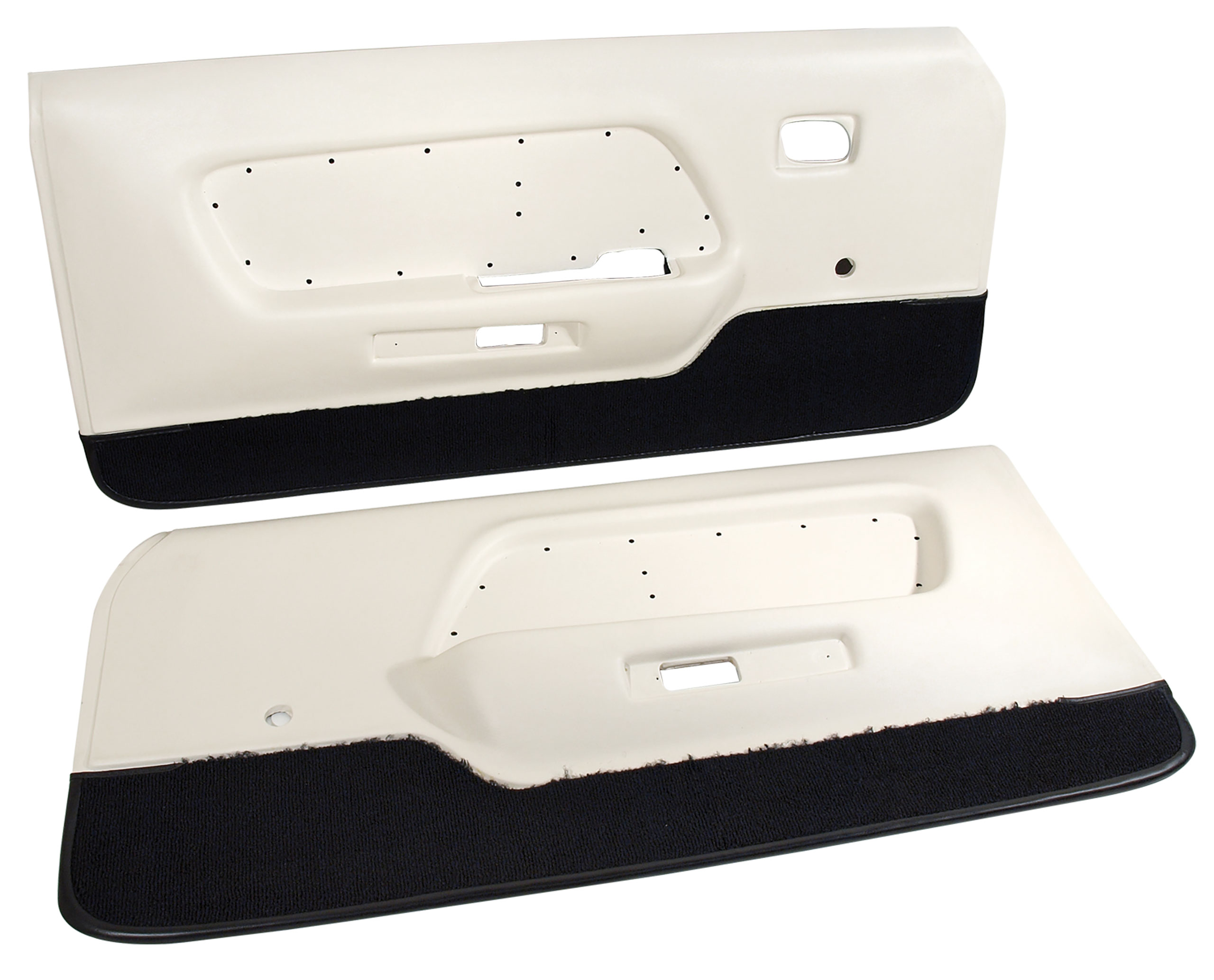 1969 Ford Mustang C3 Deluxe Door Panels - White CA-MA921AT 