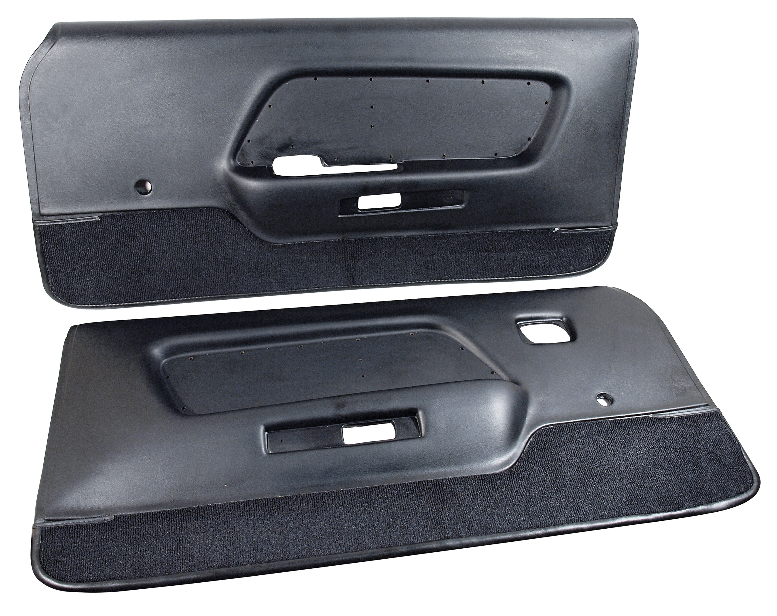 1969 Ford Mustang C3 Deluxe Door Panels - Black CA-MA921BA 