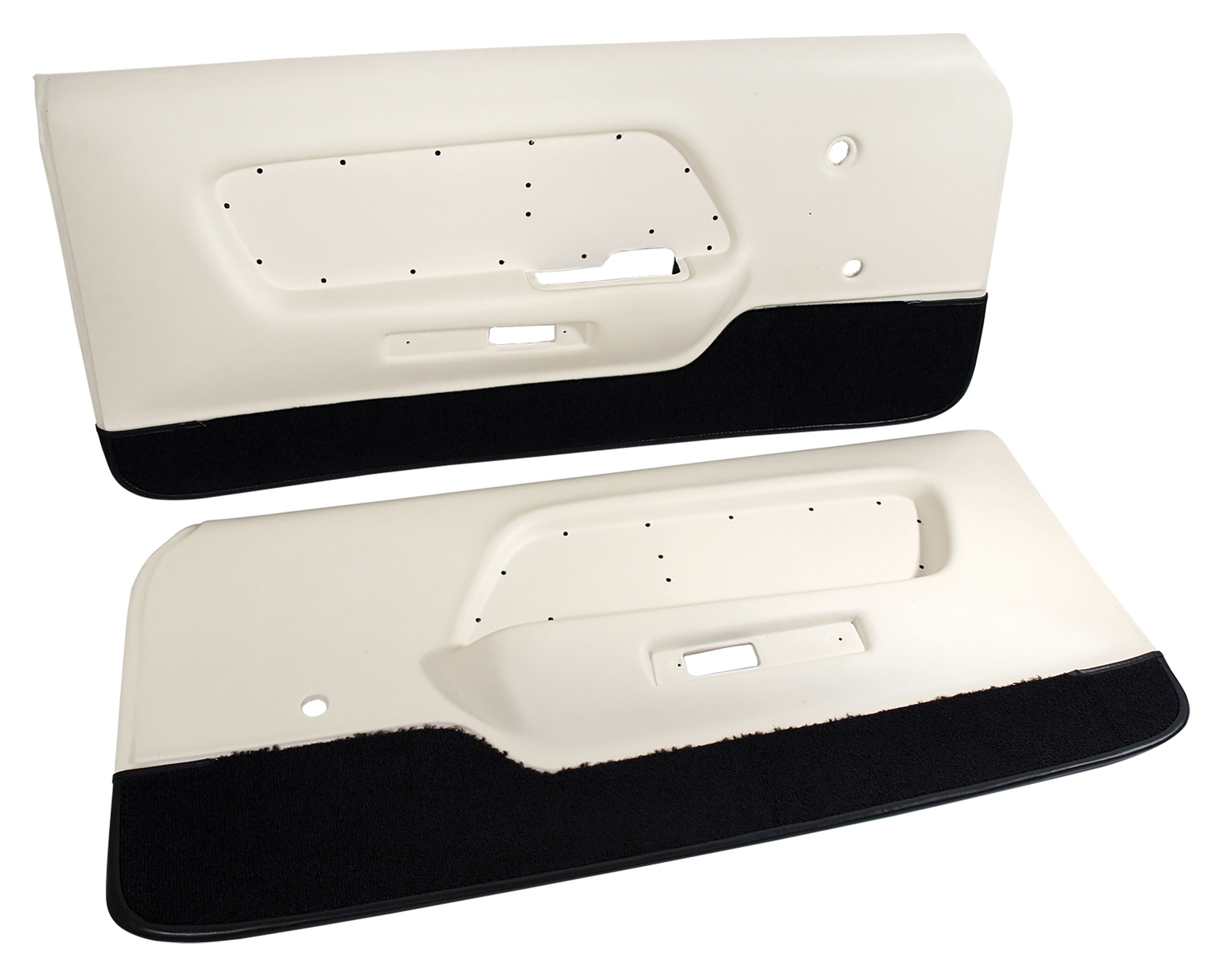 1970 Ford Mustang C3 Deluxe Door Panels - White CA-MA922AT