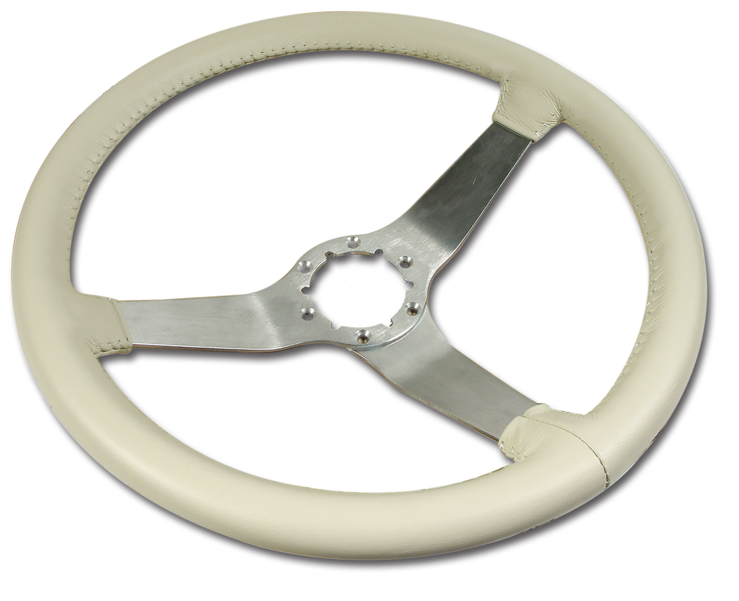 1979 Corvette C3 Steering Wheel Oyster Leather Satin Spokes CA-X23766 