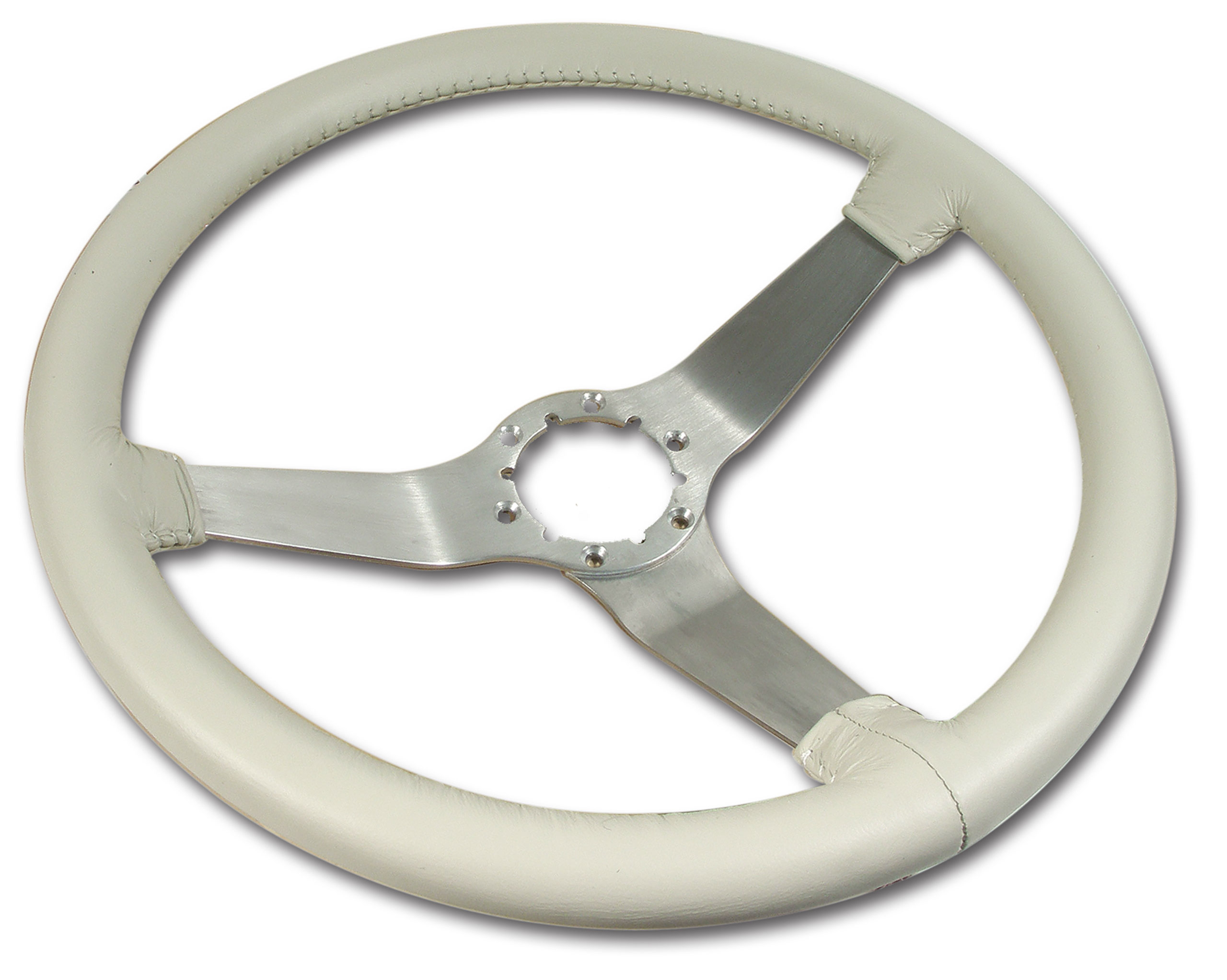 1978 Corvette C3 Steering Wheel Oyster Leather Satin Spokes CA-X23773