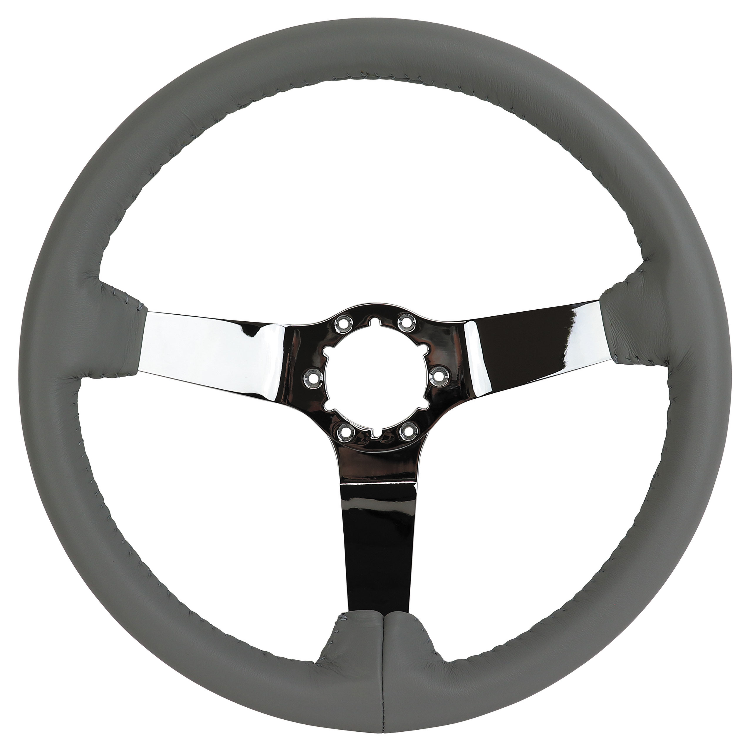  1982 Corvette C3 Steering Wheel Gray Leather Chrome Spokes CA-X23868