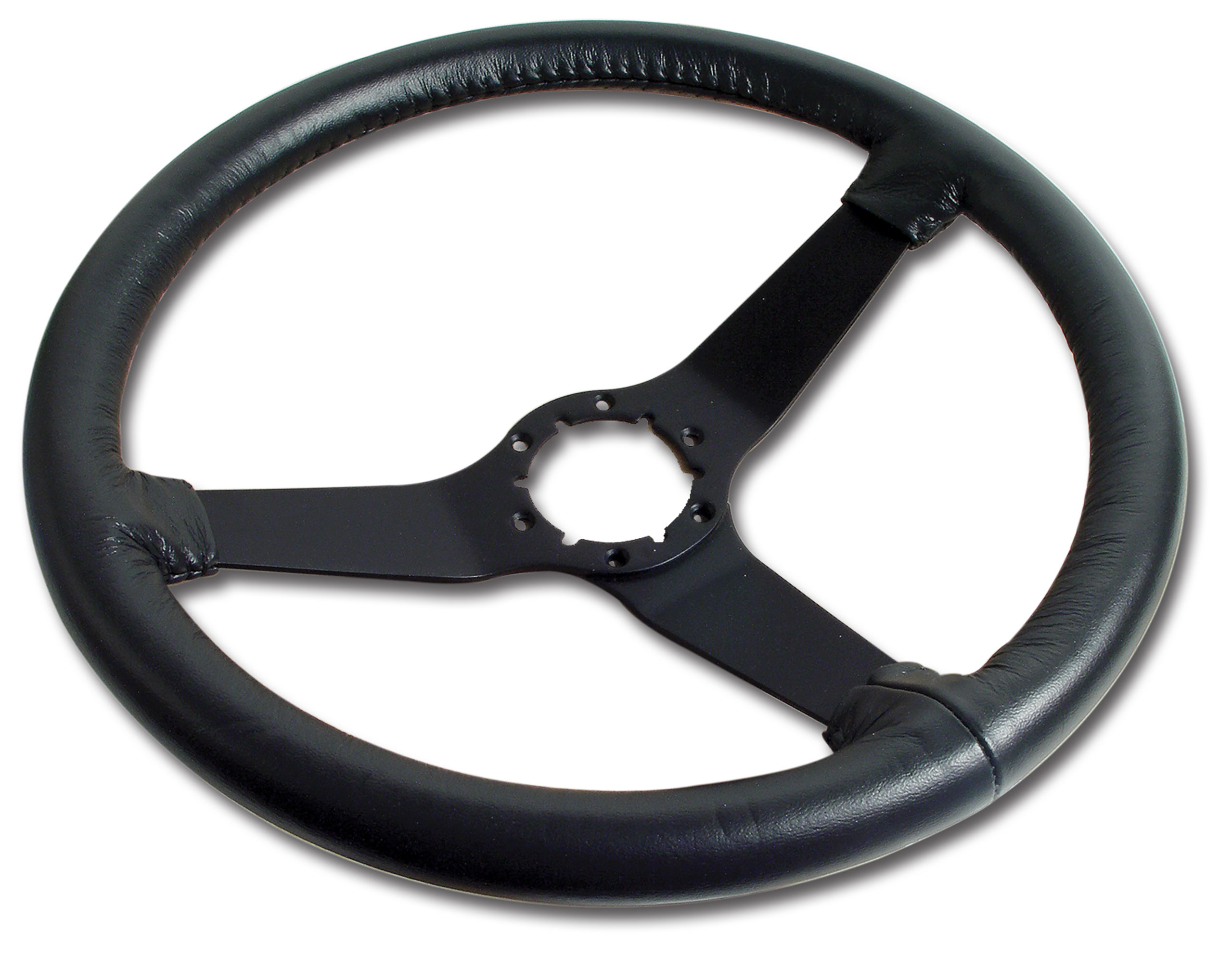 1982 Corvette C3 Steering Wheel Charcoal Leather Black Spokes CA-X23921 