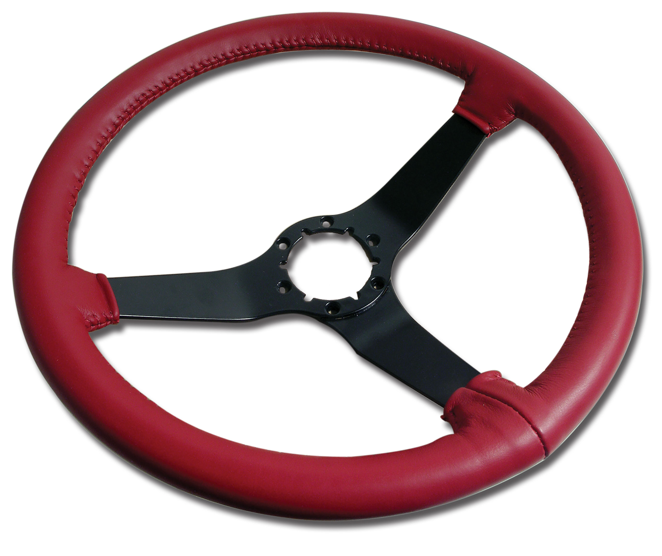 1980-1981 Corvette C3 Steering Wheel Red Leather Black Spokes CA-X23924