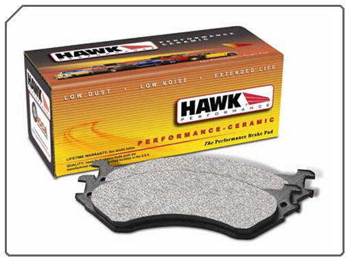 C6 Corvette Z06 Hawk One Piece Ceramic Brake Pads - RPIDesigns.com