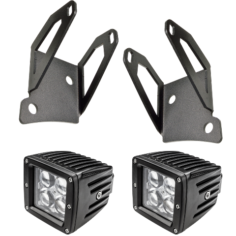 LEDs for Jeep JK Single Mounting Pillar Brackets + Lights Combo Oracle