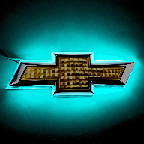 For 2014-2015 Camaro Illuminated Bowtie - Aqua Oracle