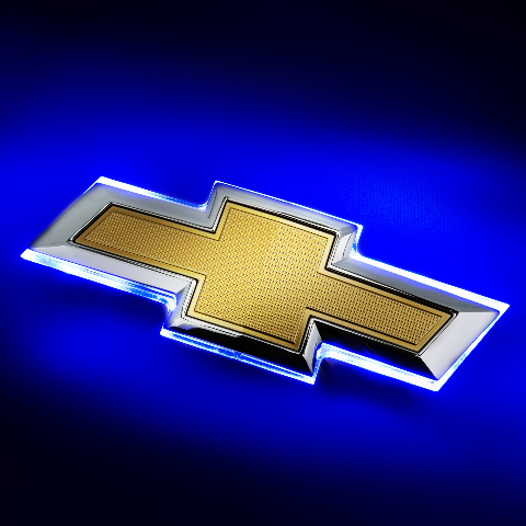 For 2016-2023 Camaro Illuminated Bowtie - Blue Oracle