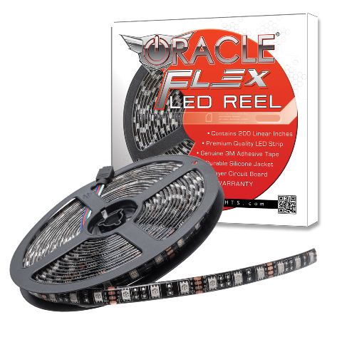 Exterior Black Fog Lightsex LED Spool - White Oracle