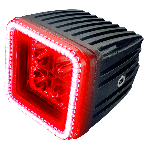 Off-Road 3" 20W Square Spotlight with Halo Oracle