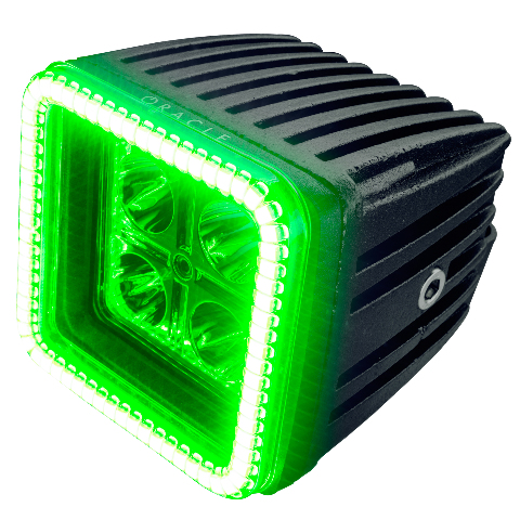 Off-Road 3" 20W Square Spotlight with Halo Oracle