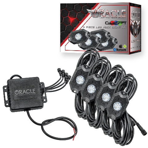 Bluetooth ColorSHIFT Underbody Rock Light Kit - 4 PCS Oracle