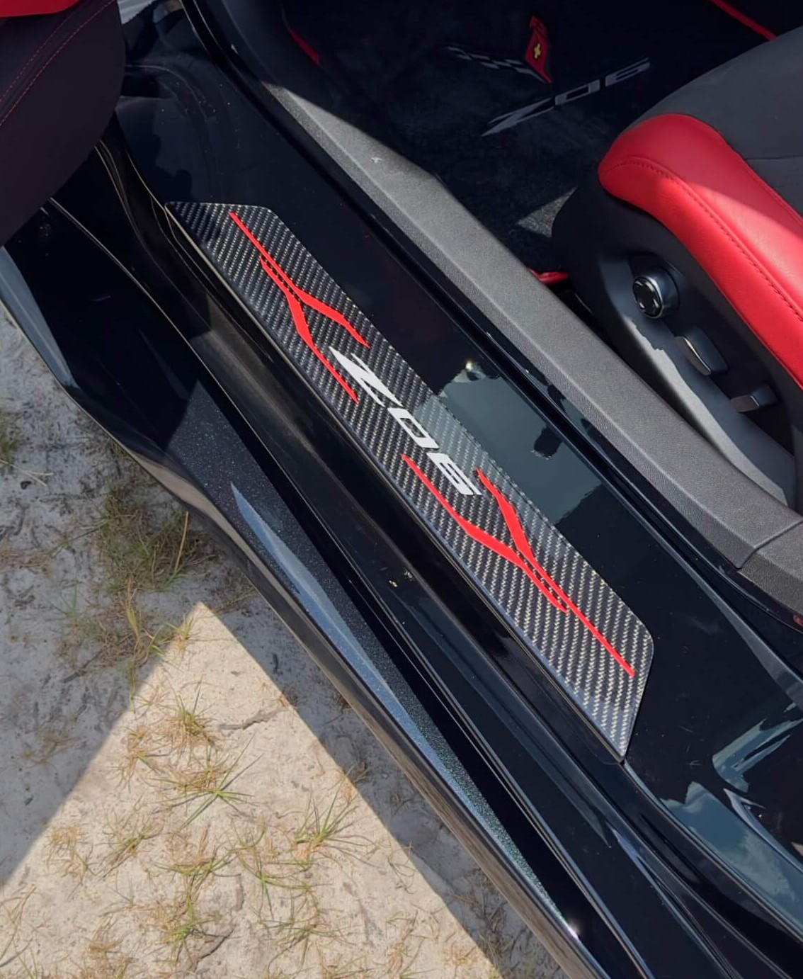 2023-2025 C8 Z06 Corvette Carbon Fiber Sill Plates