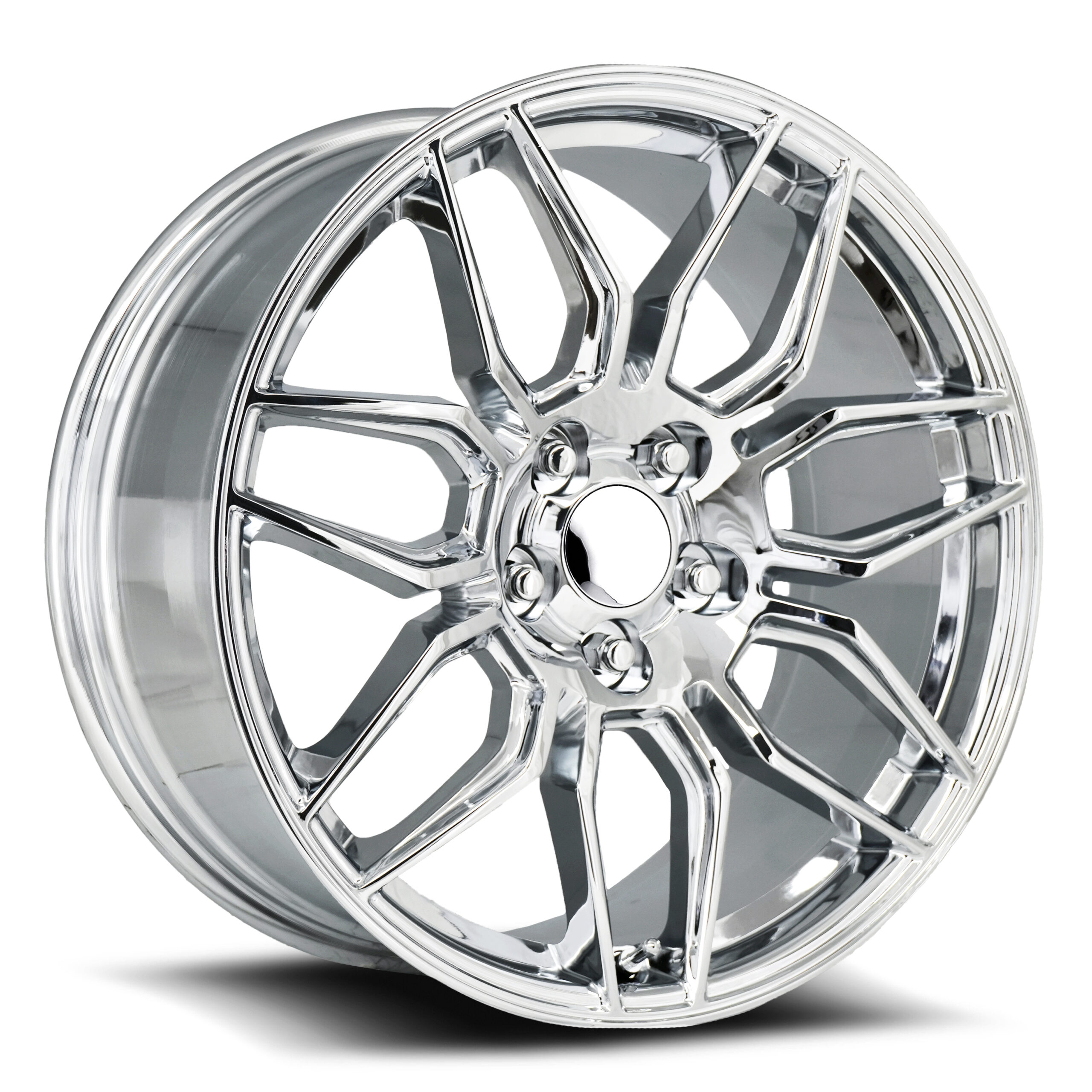 C8 Z06 Corvette Chrome Style Replica Wheels Package