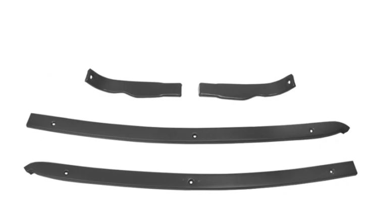 1970-1975 C3 Corvette Semi- Gloss Black Rear Quarter Panel Retainer Set - Convertible